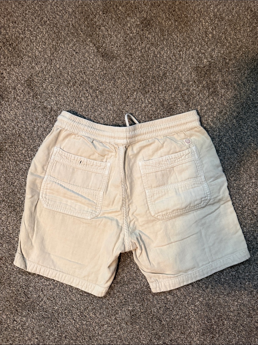 Marine Layer Cream Saturday Drawstring Shorts - Picture 3 of 6